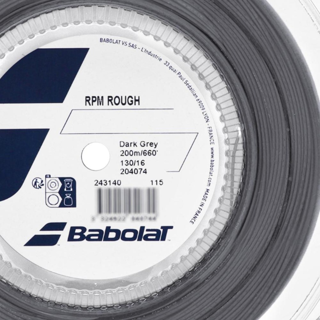 Imagem 3 do produto Corda Babolat Rpm Rough 16l 1.30mm Rolo com 200 Metros