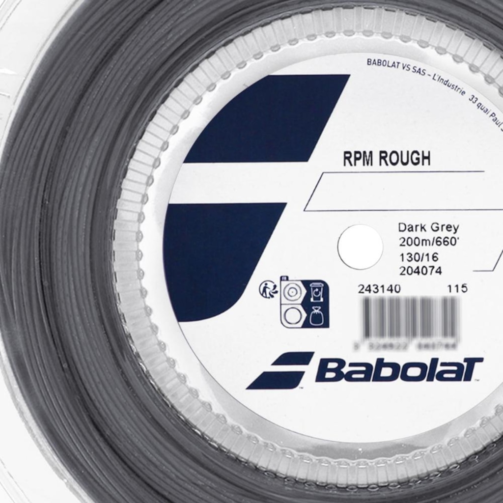 Imagem 4 do produto Corda Babolat Rpm Rough 16l 1.30mm Rolo com 200 Metros