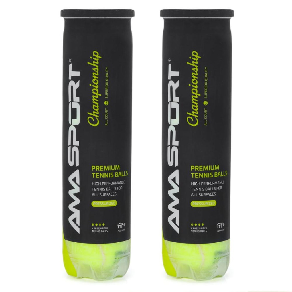 Bola de Tênis Ama Championship Pack com 2 Tubos 8 Bolas
