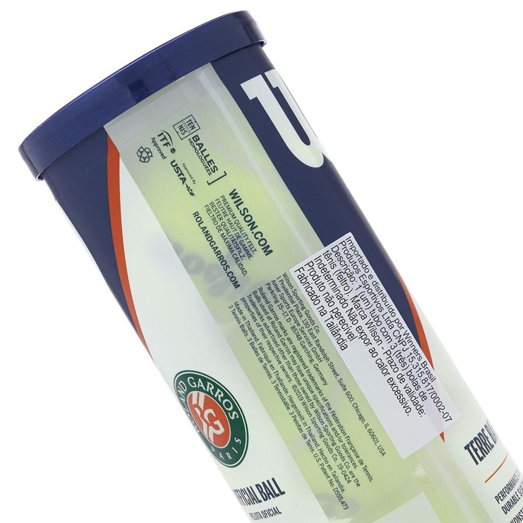 Imagem 2 do produto Bola de Tênis Wilson Roland Garros Oficial Clay Pack com 6 Tubos