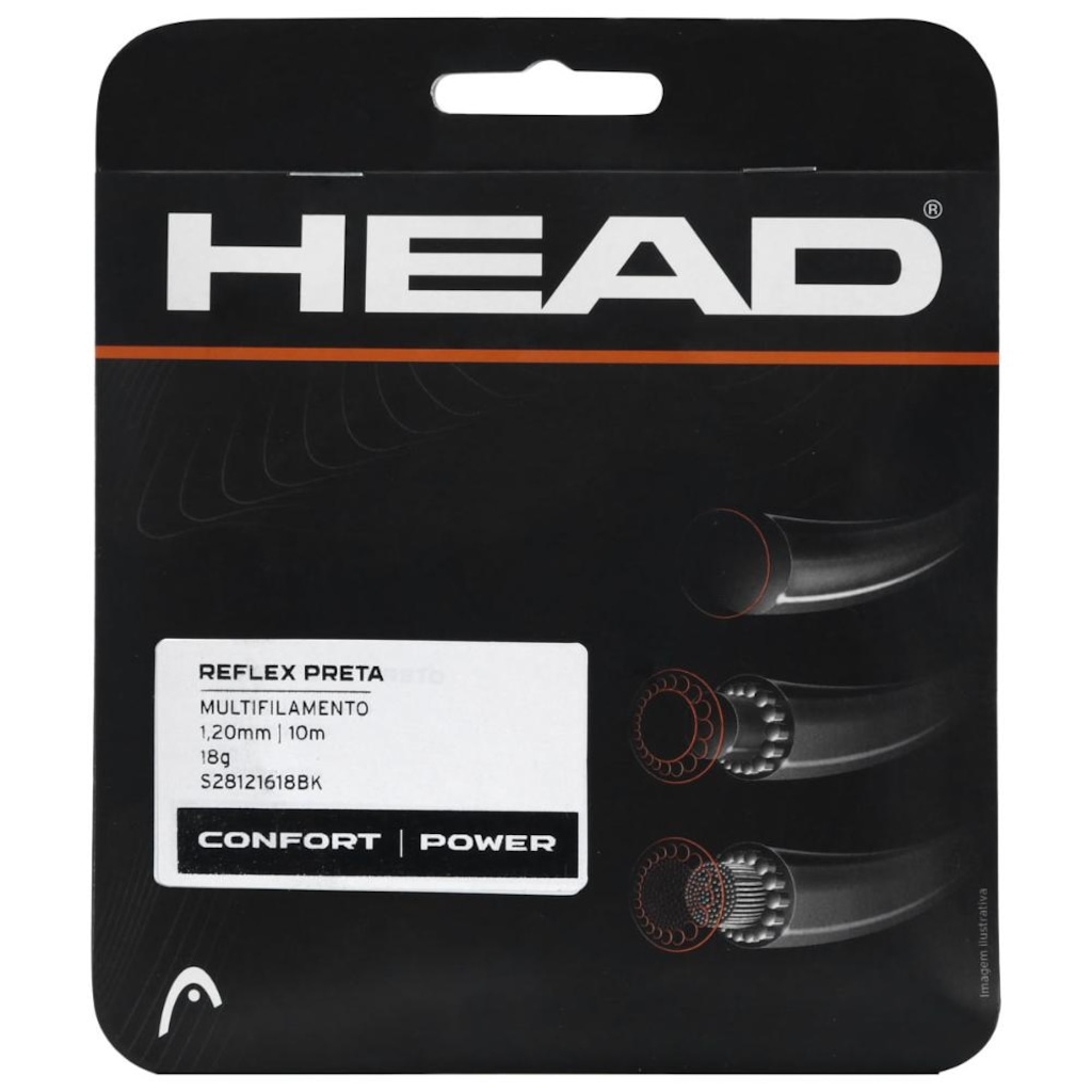Corda Head Squash Reflex 18l 1.20mm Set Individual