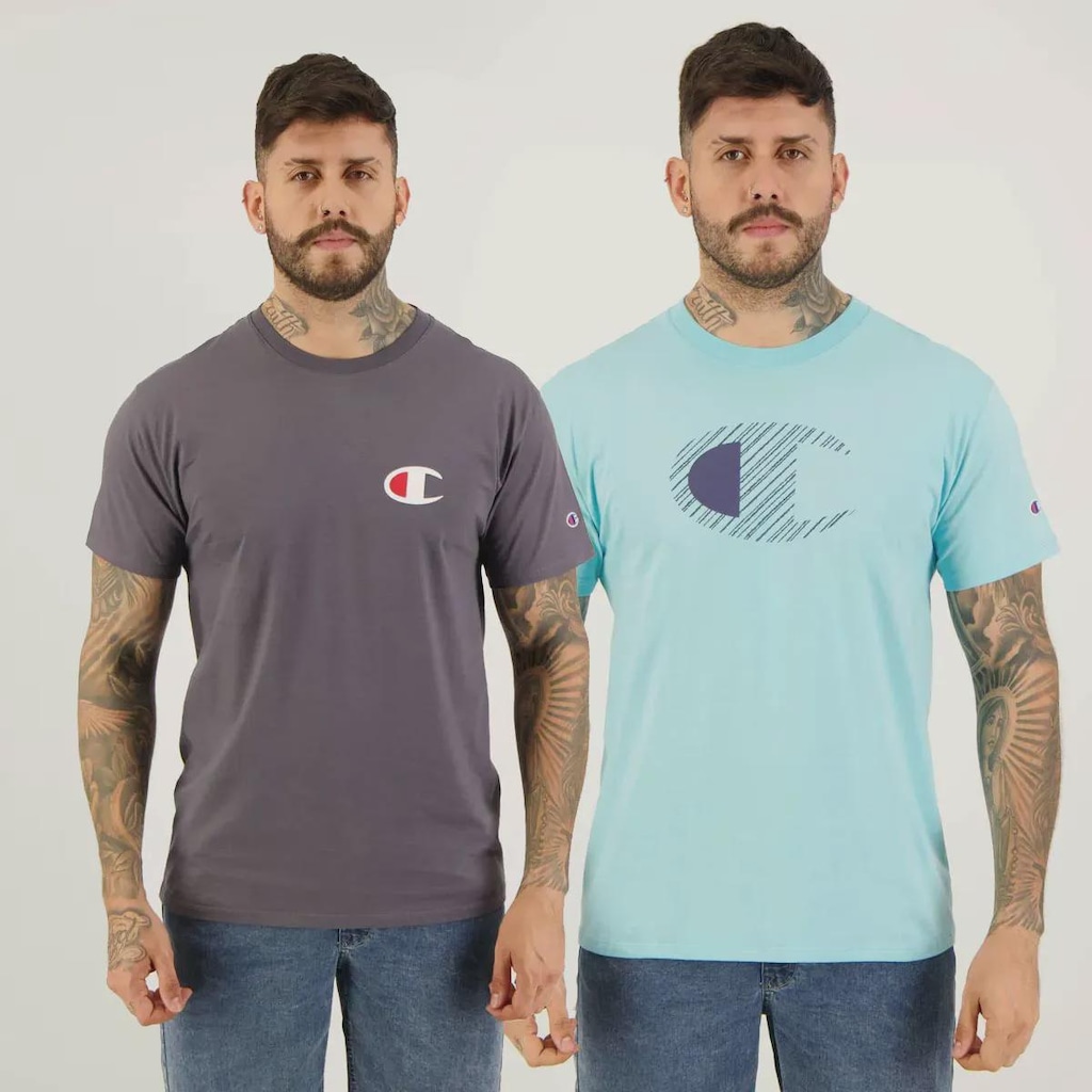 Camiseta Champion - 2 Unidades - Masculina