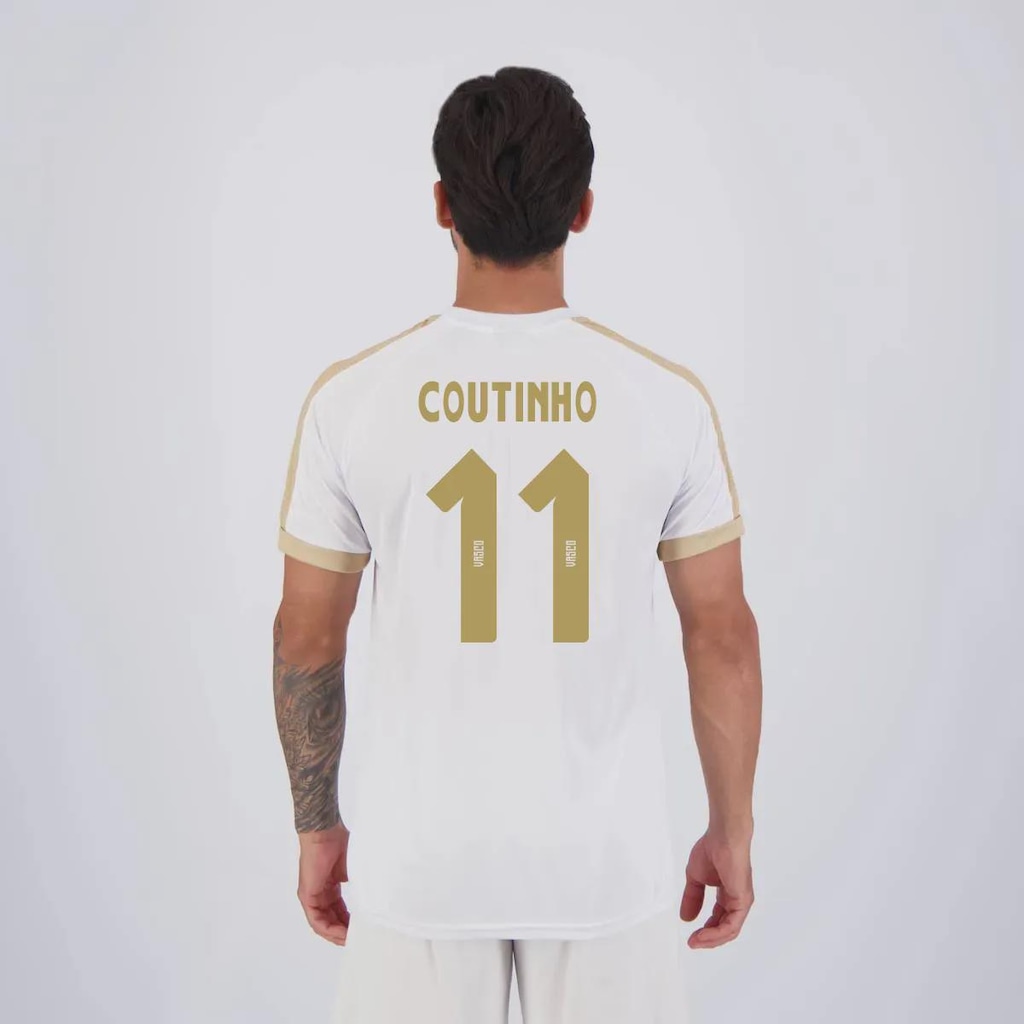 Camisa do Vasco Kappa Supporter Gold 11 Coutinho - Masculina