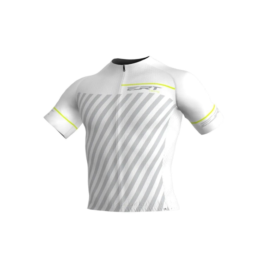 Camisa de Ciclismo ERT Elite Racing White Slim Fit - Masculina
