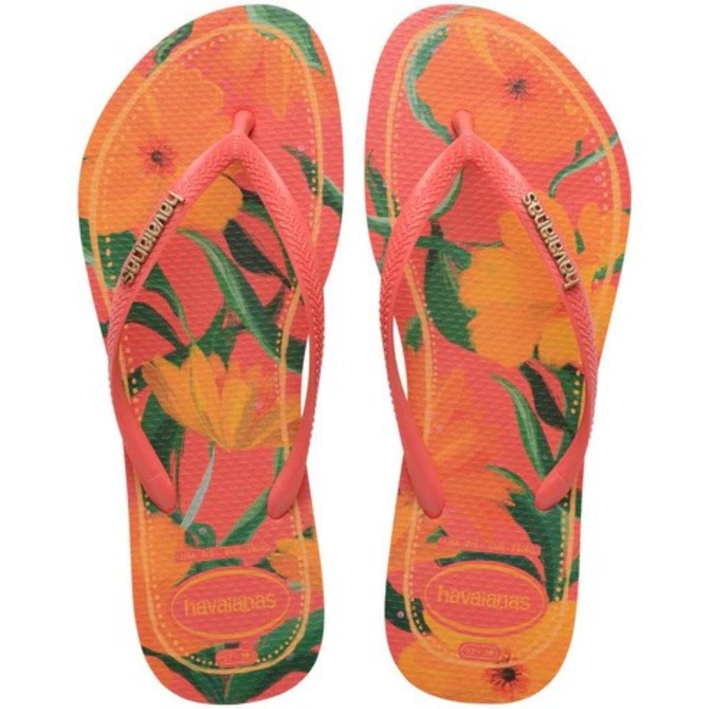 Chinelo Havaianas Slim Tropical - Feminino - Foto 1