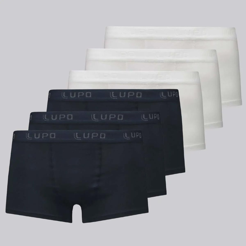 Cueca Sunga Lupo Algodão 6 Unidades - Masculina