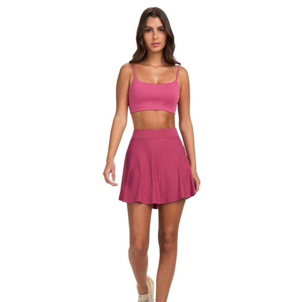 Imagem 3 do produto Saia Shorts Alto Giro Eterna Sobreposta Evase - Feminino