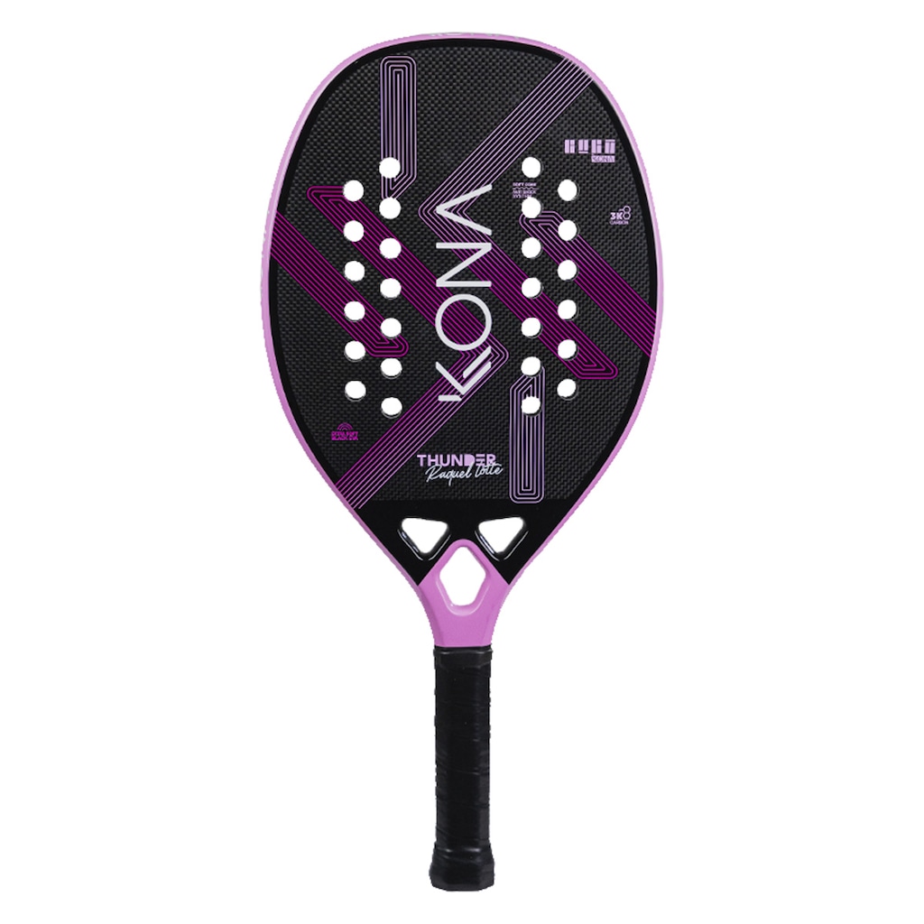 Raquete Beach Tennis Kona Thunder Pink 3k Raquel Lotte 2025 - Foto 1