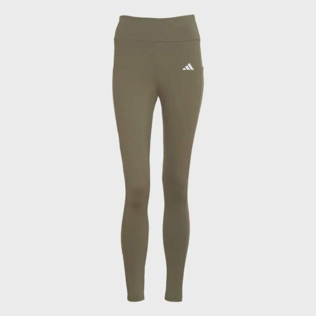 Calça Legging adidas 3 Listras Com Bolso - Feminina