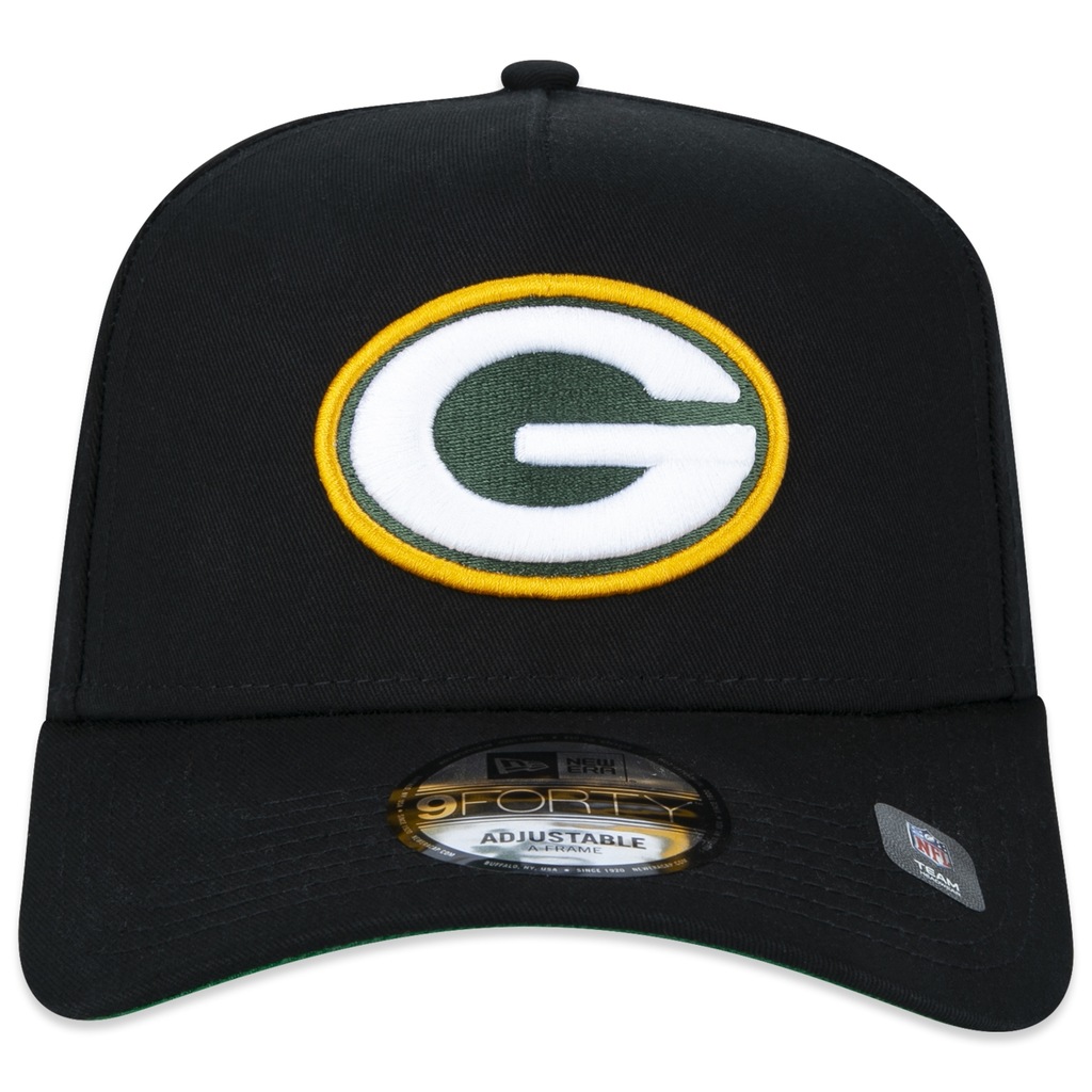 Bone Aba Curva New Era 9FORTY A-Frame NFL Green Bay Packers Core - Adulto