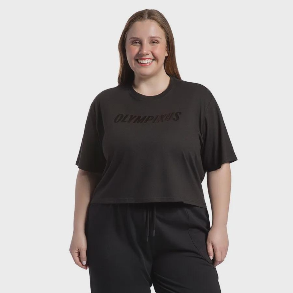 Camiseta Olympikus Box Plus Size - Feminina