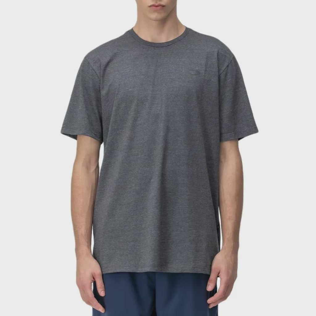 Camiseta Oakley Icon Tee Jet Black Heather - Masculina