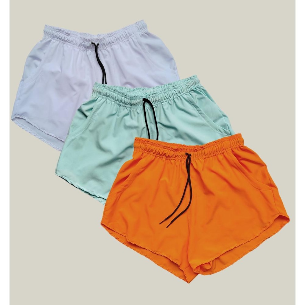 Short WSS Praia Elastano Premium - 3 Unidades - Feminino
