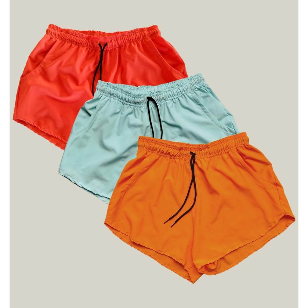 Short WSS Praia Elastano Premium - 3 Unidades - Feminino