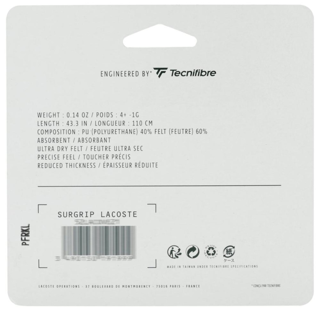 Imagem 3 do produto Overgrip Lacoste Surgrip Com 03 Unidades
