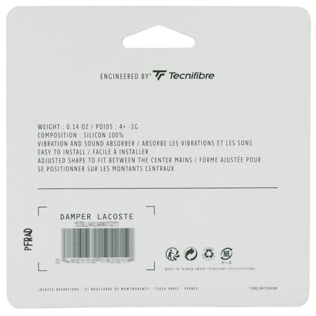 Imagem 4 do produto Antivibrador Lacoste Damper Com 02 Unidades