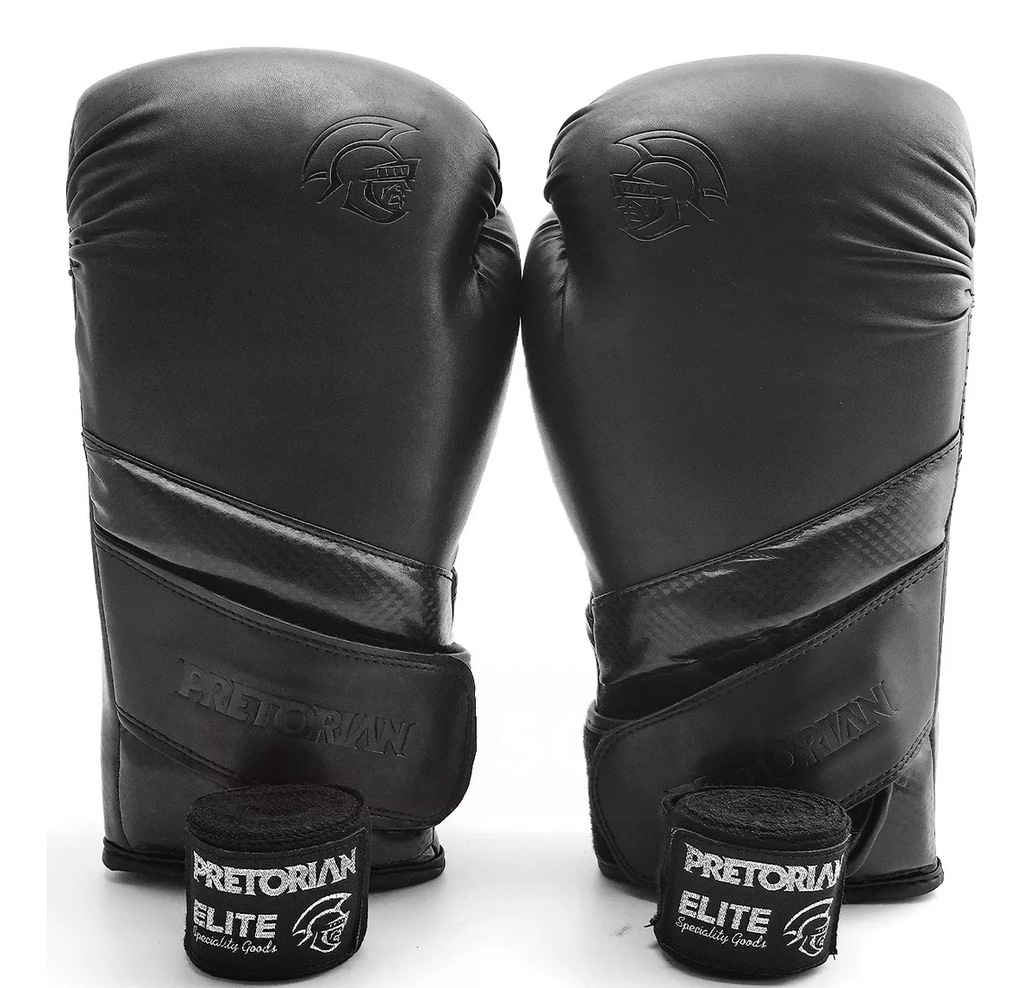 Kit Para Boxe E Muay Thai Luvas Edição Elite + Bandagens Pretorian