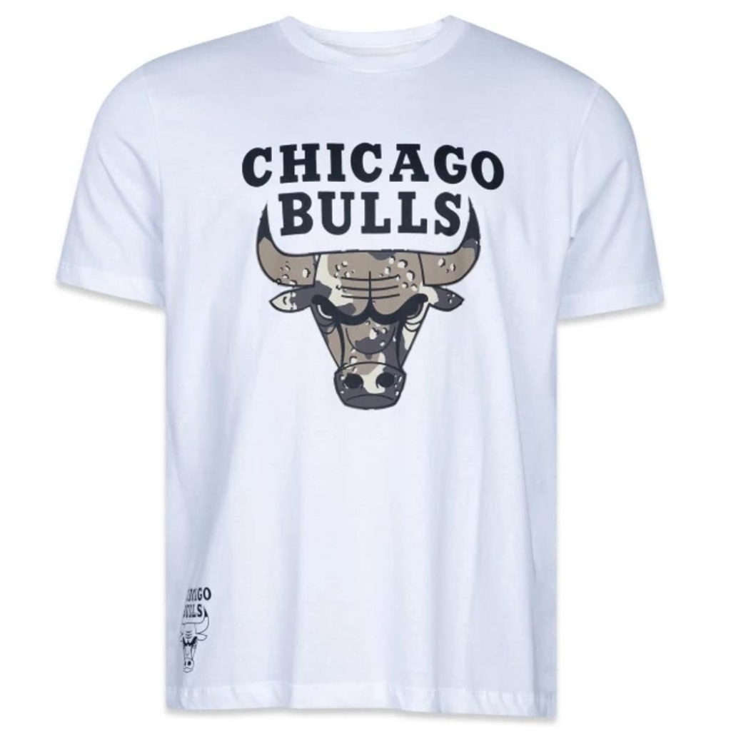 Camiseta New Era Chicago Bulls Camuflada - Masculina