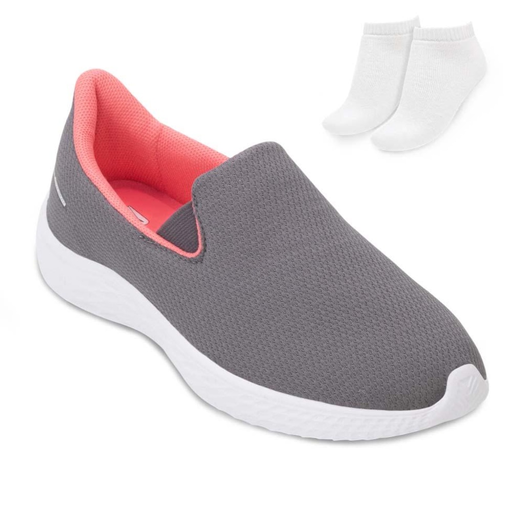Tênis Slip On Rainha Dream IV + Par de Meia - Feminino