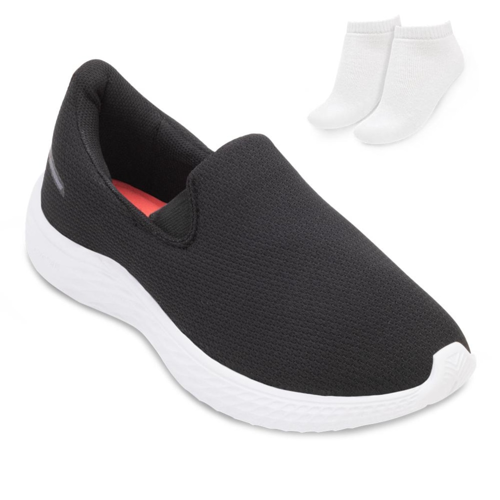 Tênis Slip On Rainha Dream IV + Par de Meia - Feminino