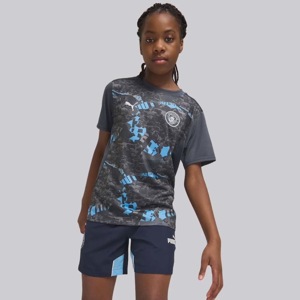 Camisa Puma Manchester City Préjogo 2025 - Infantil