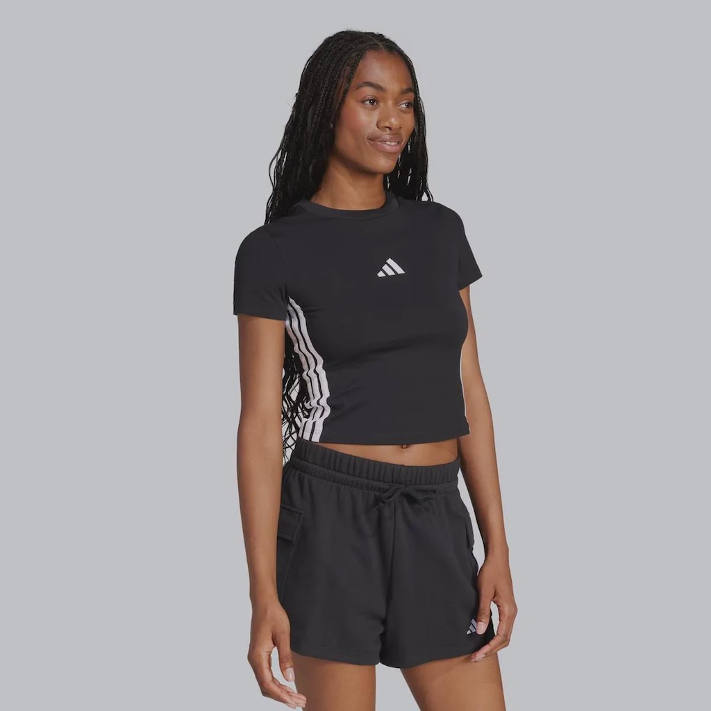 Imagem 2 do produto Cropped Adidas 3 Stripes - Feminino