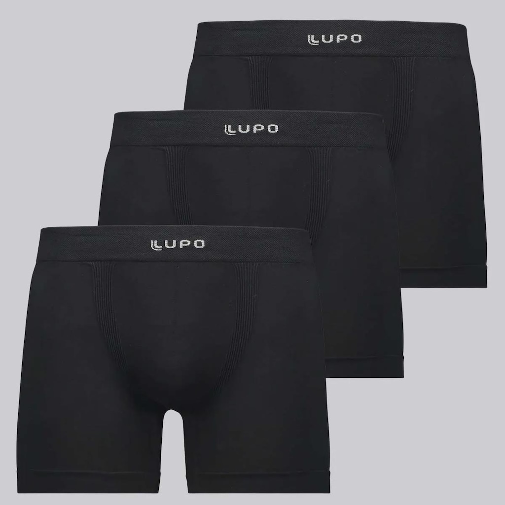 Cueca Lupo Fiber Man - 3 Unidades - Masculino
