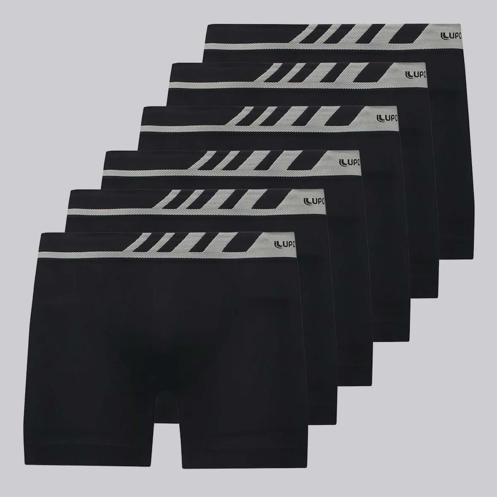 Cueca Lupo Boxer Microfibra - 6 Unidades - Masculino