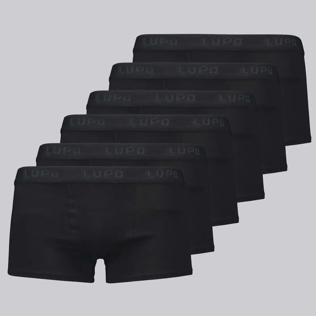 Cueca Sunga Lupo Basic Algodão Com Elastano - 6 Unidades - Masculino