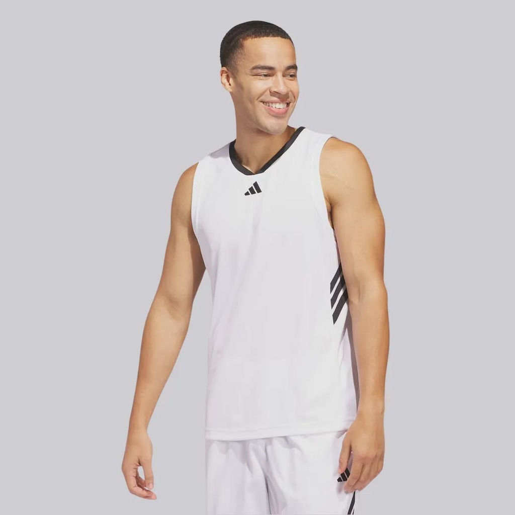 Camiseta Regata Adidas 3stripes Basketball Legends - Masculina