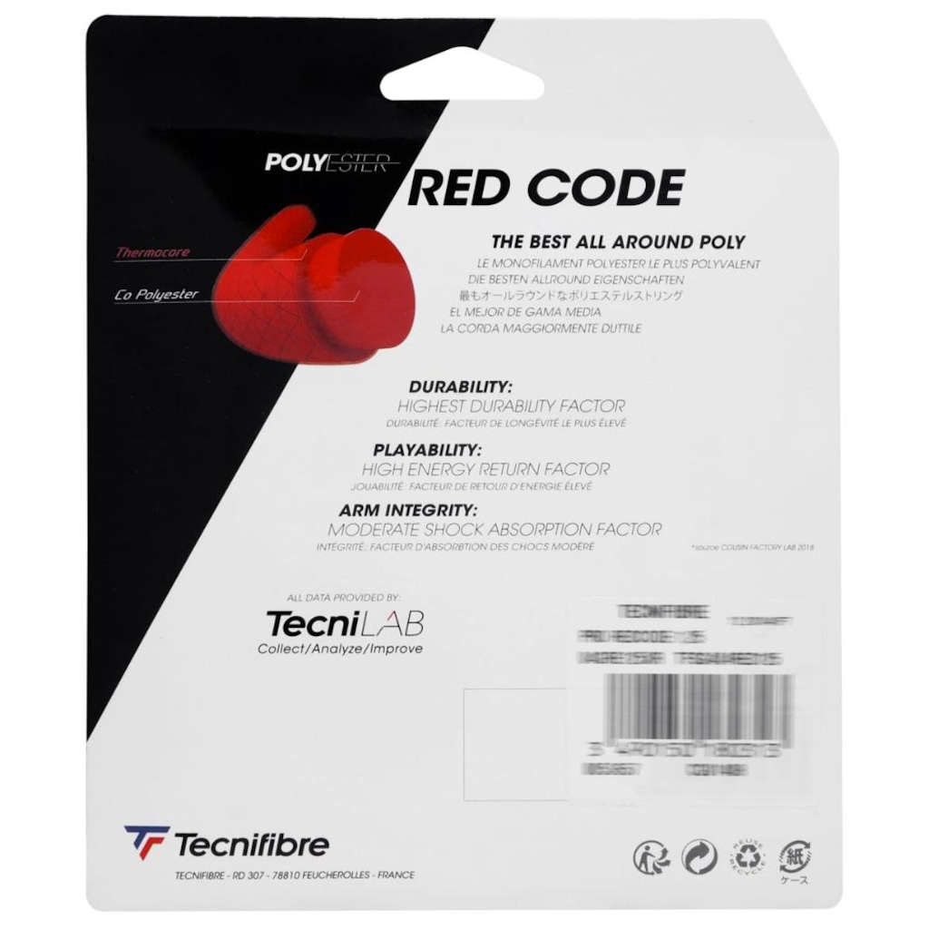 Imagem 3 do produto Corda Tecnifibre Redcode 17 1.25mm Set Individual