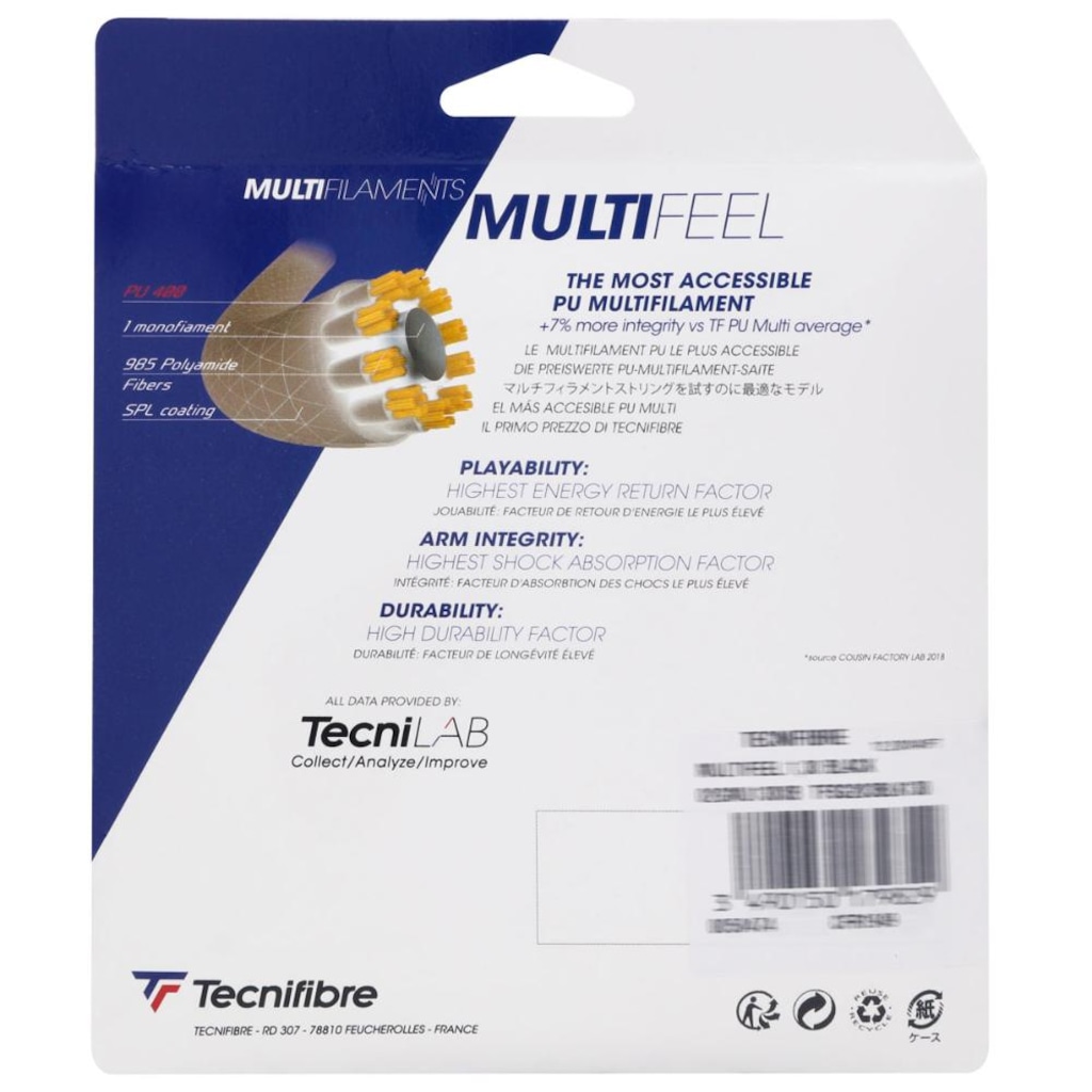 Imagem 3 do produto Corda Tecnifibre Multifeel 16 1.30mm Set Individual