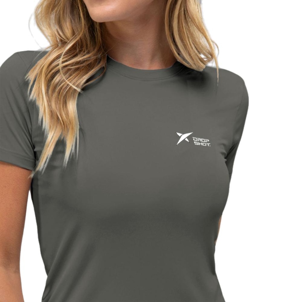 Imagem 3 do produto Camiseta Drop Shot Baby Look Logo - Feminina