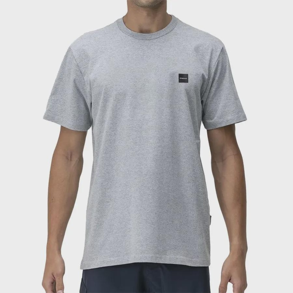 Camiseta Oakley Patch Tee 2.0 Heather Grey - Masculina