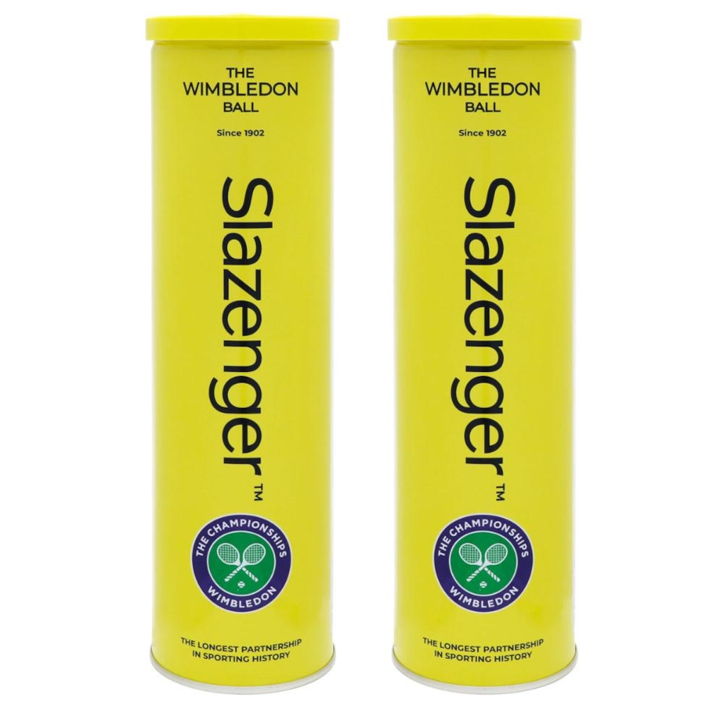 Bola de Tênis Slazenger Wimbledon All Court com 2 Tubos