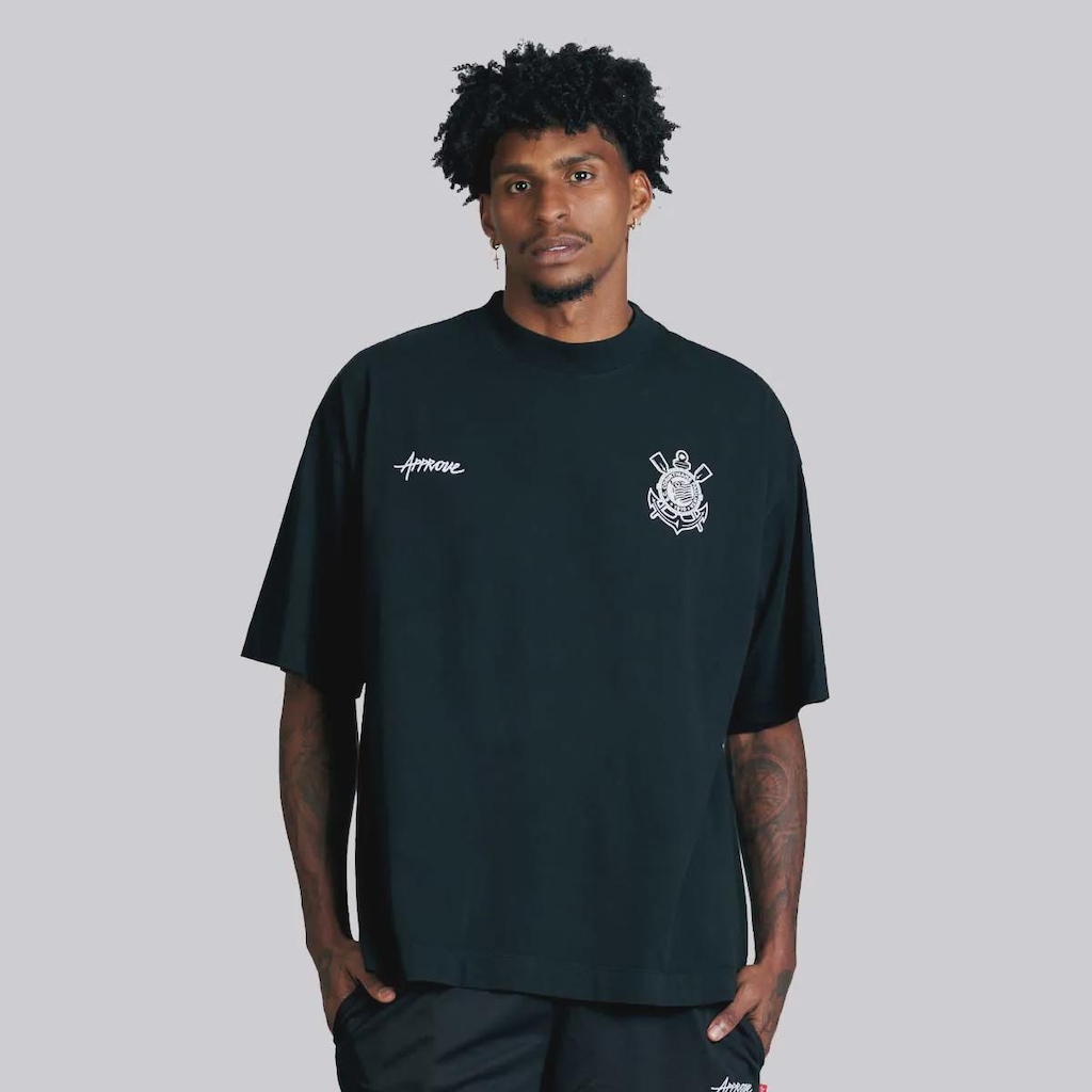 Camiseta do Corinthians Approve Collab Democracia - Masculina