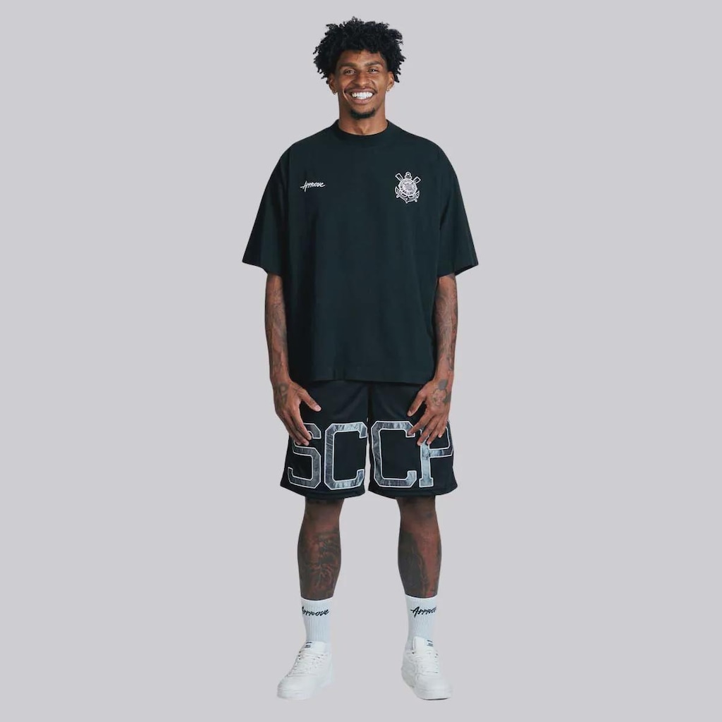 Imagem 2 do produto Camiseta do Corinthians Approve Collab Democracia - Masculina
