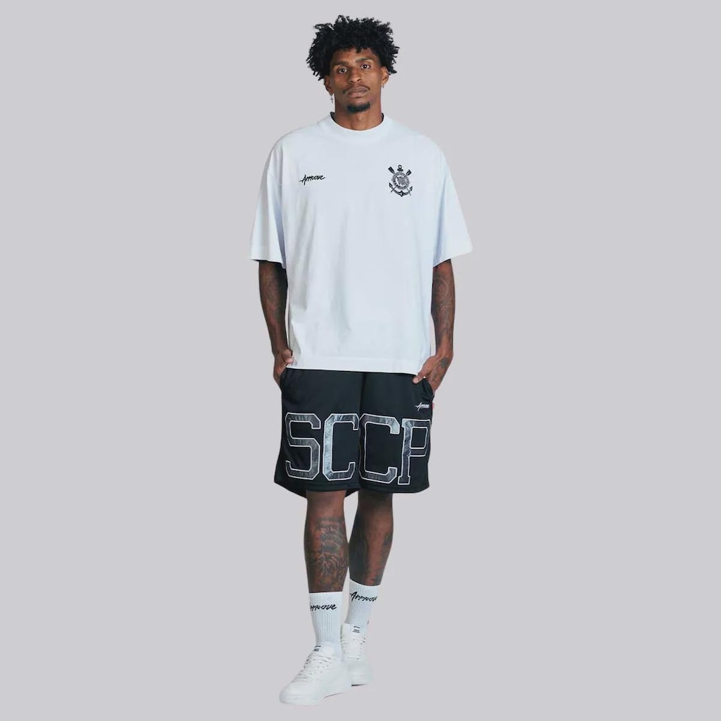 Imagem 2 do produto Camiseta do Corinthians Approve Collab São Jorge - Masculina