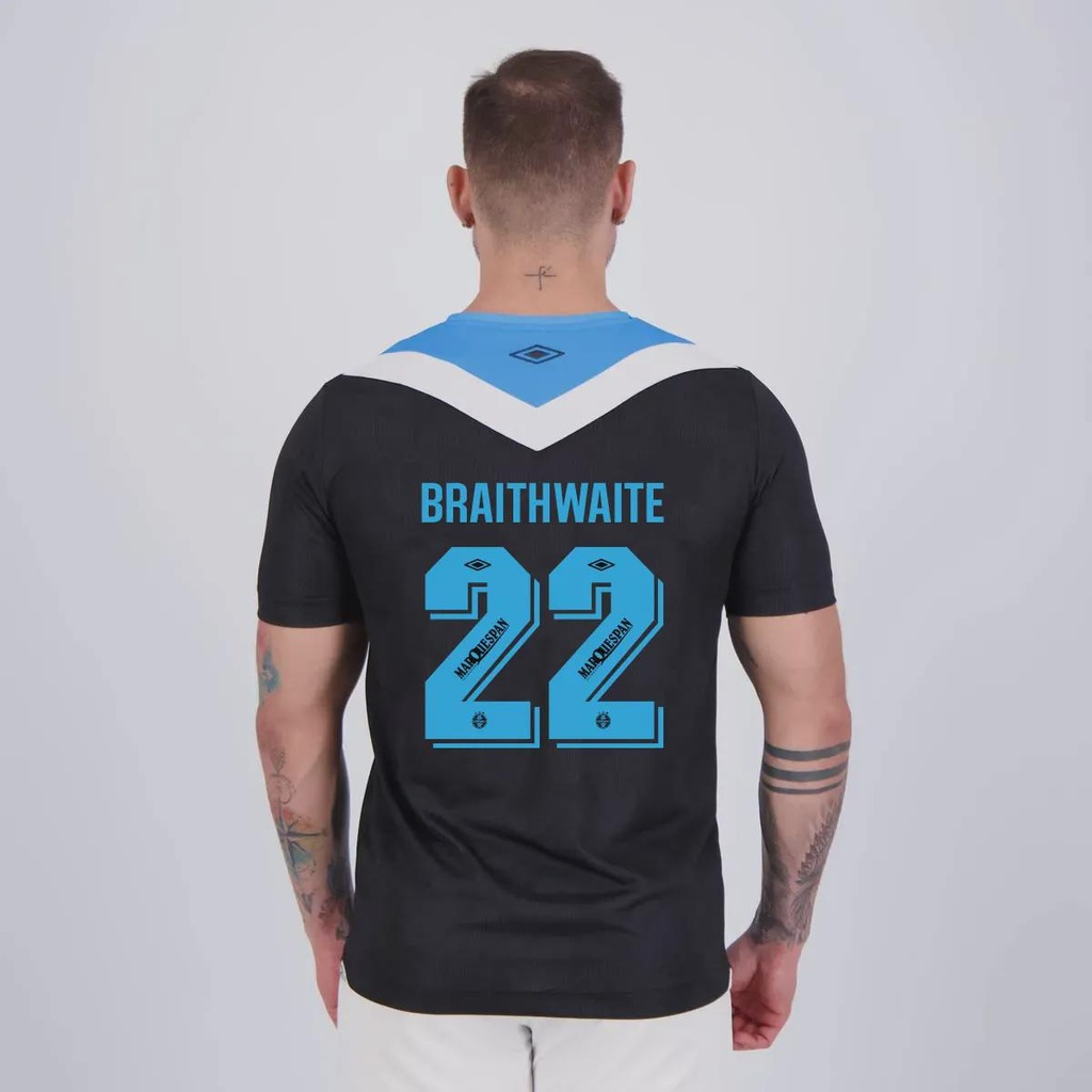 Camisa do Grêmio Umbro III 2024 22 Braithwaite - Masculina