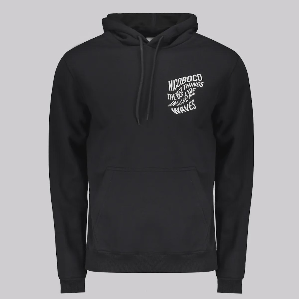 Blusão de Moletom Nicoboco Canguru com Capuz Versus - Masculino