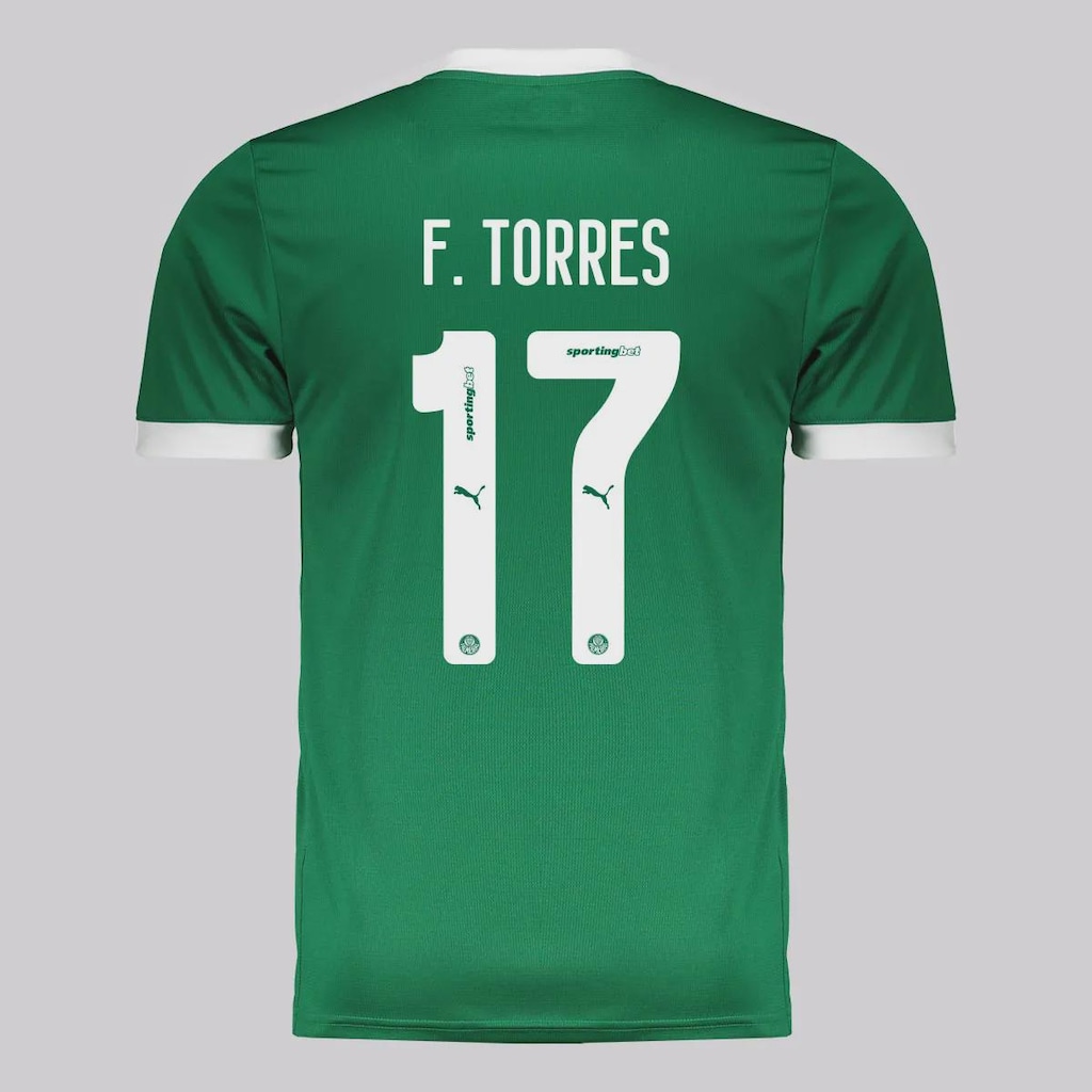 Camisa do Palmeiras Puma I 2025 17 F. Torres - Masculina