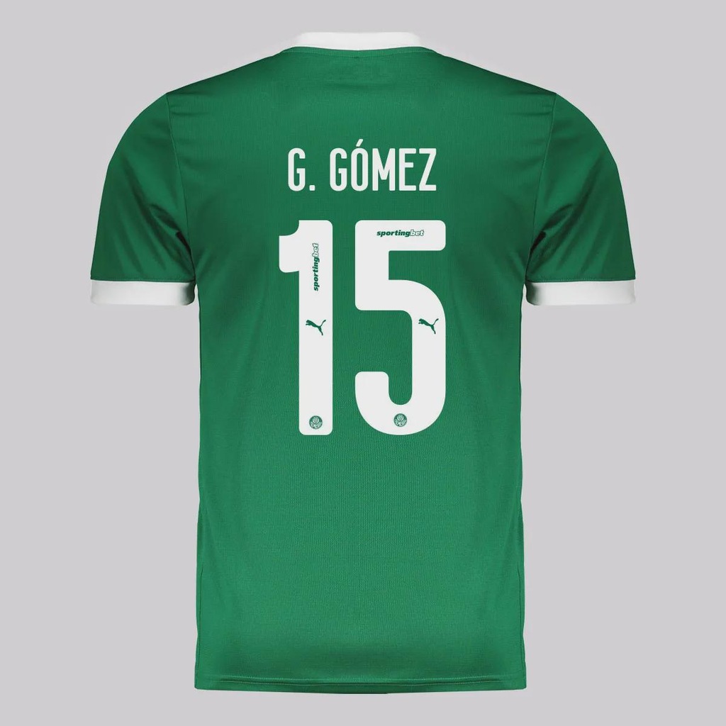 Camisa do Palmeiras Puma I 2025 15 G. Gómez - Masculina