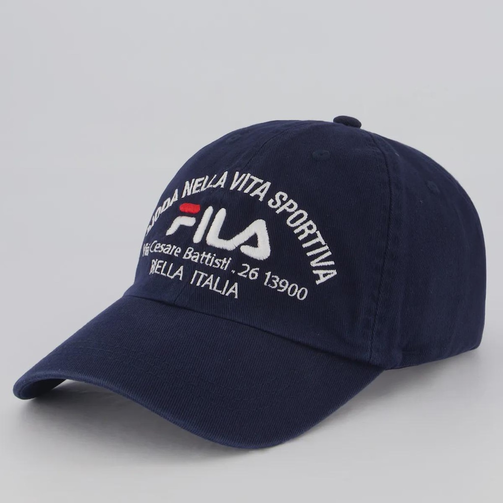 Boné Aba Curva Fila Biella Italia - Strapback - Adulto
