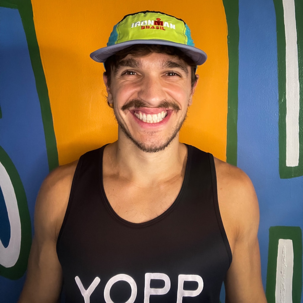 Imagem 5 do produto Boné Aba Reta Yopp Esportivo Ironman Brasil Respirável 5 Painel - Adulto