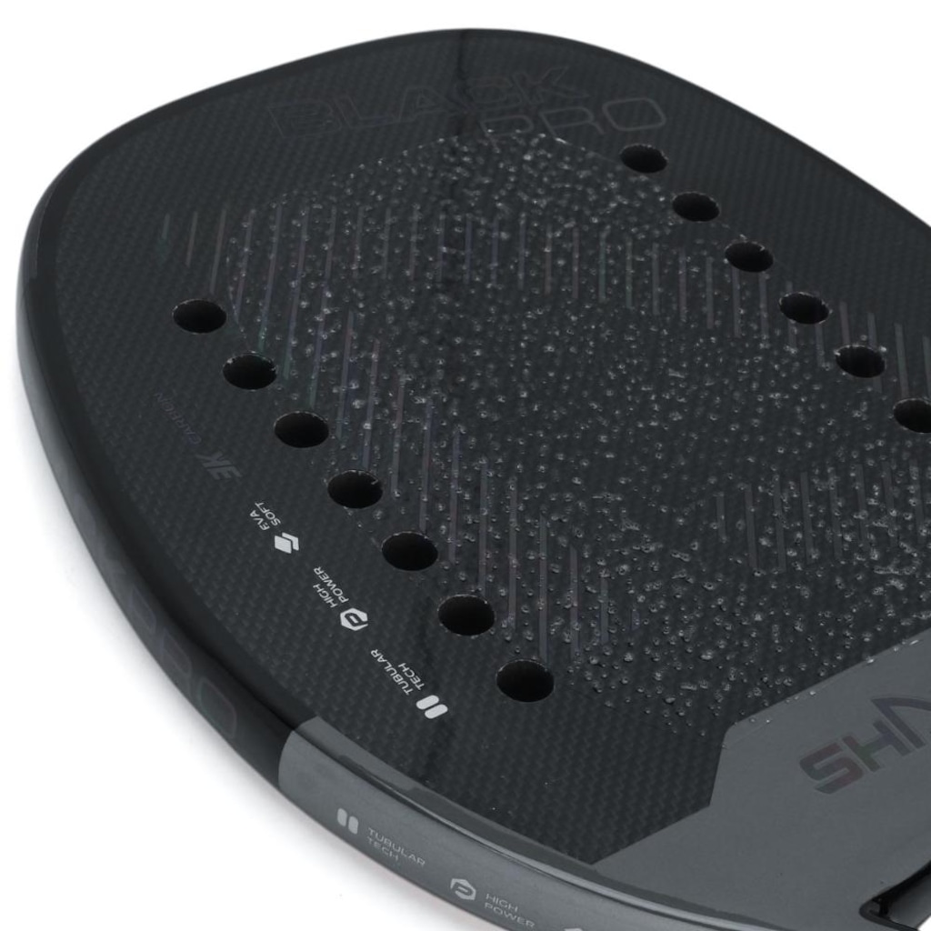Imagem 2 do produto Raquete de Beach Tennis Shark Black Pro 2025