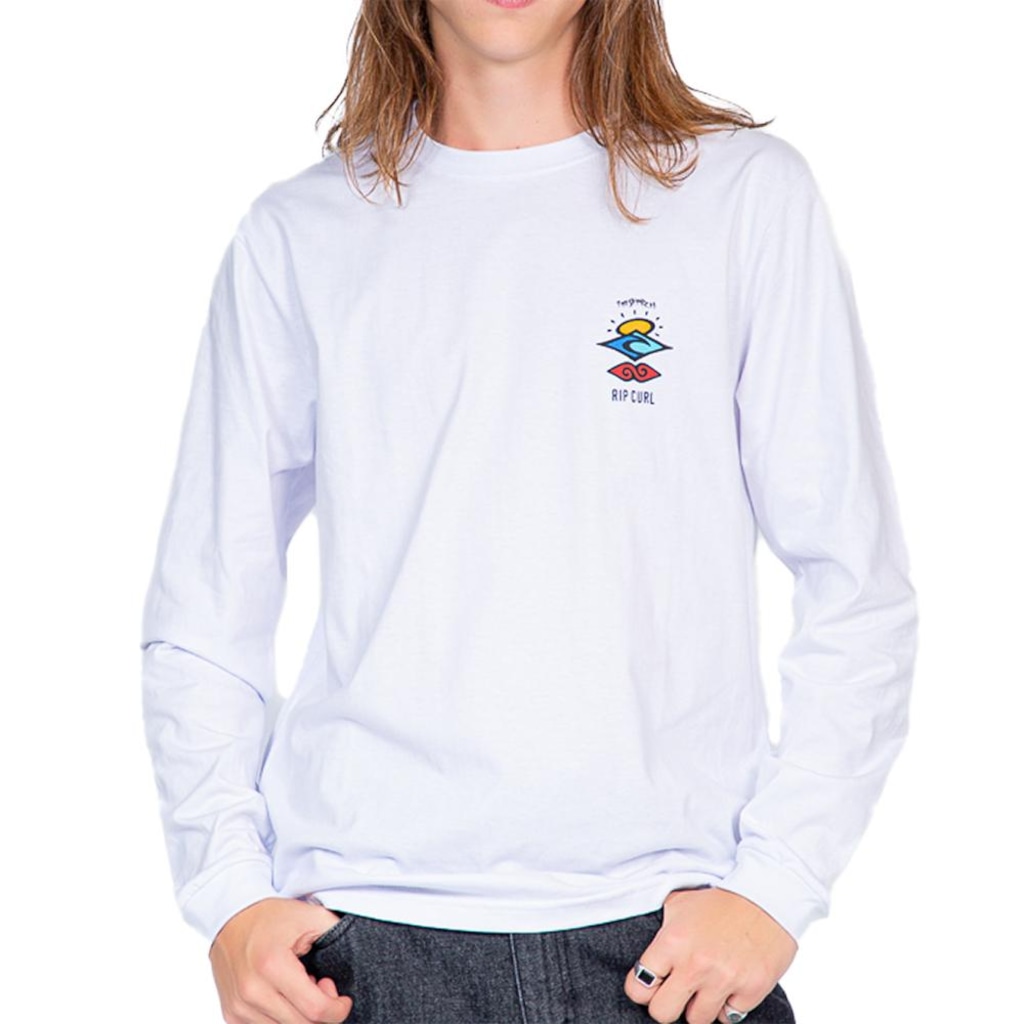 Camiseta Manga Longa Rip Curl Search Icon - Masculina