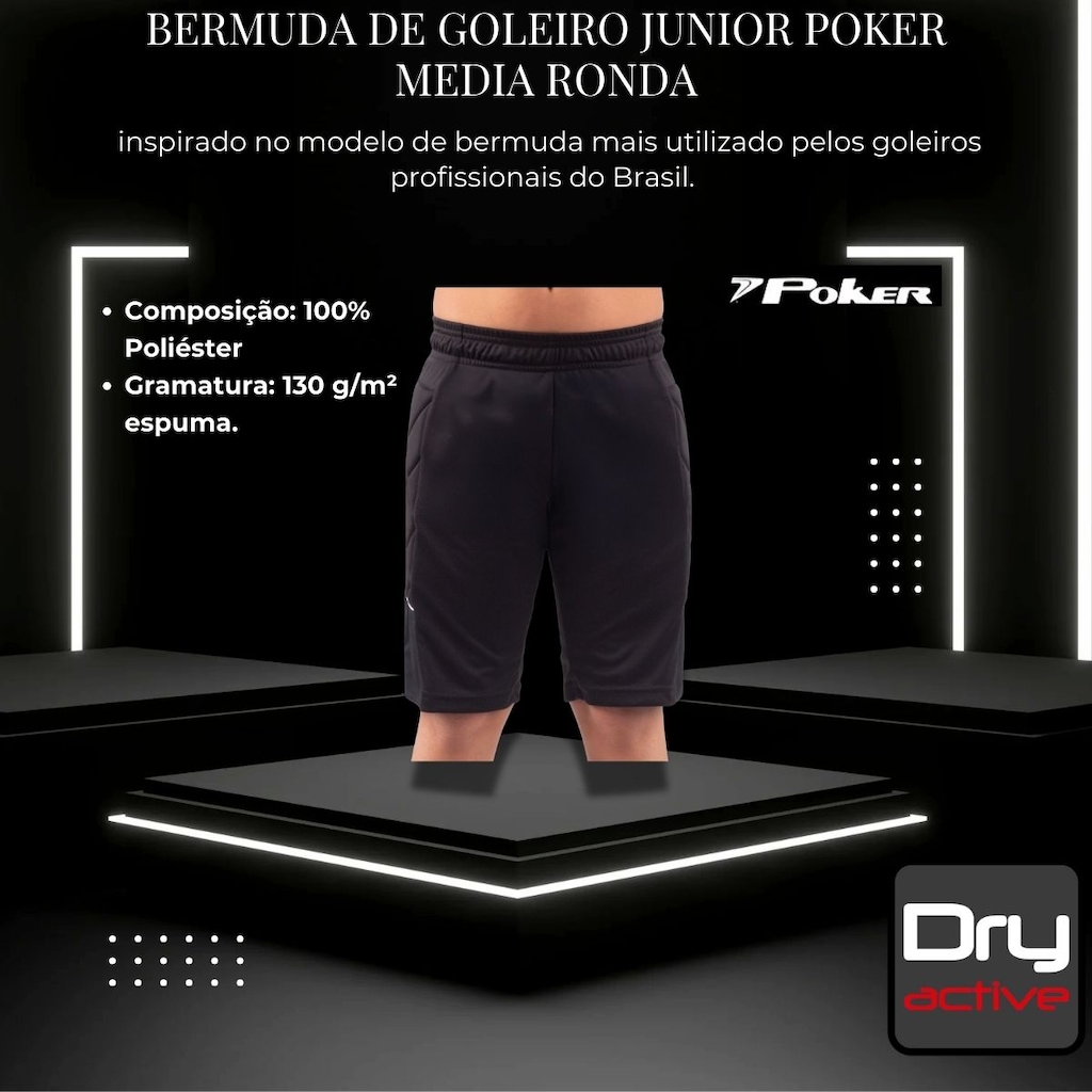 Imagem 4 do produto Bermuda De Goleiro Poker Media Ronda - Infantil