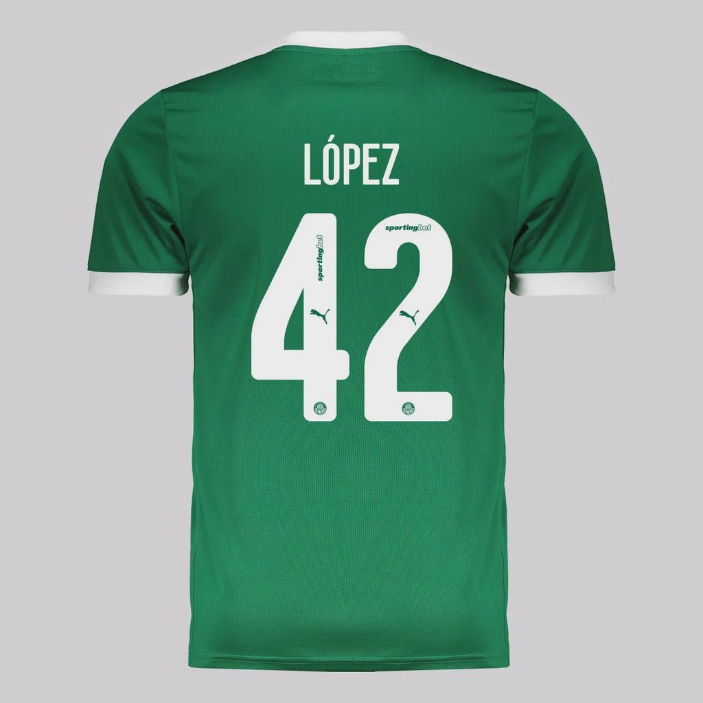 Camisa do Palmeiras Puma I 2025 42 F. López - Masculina