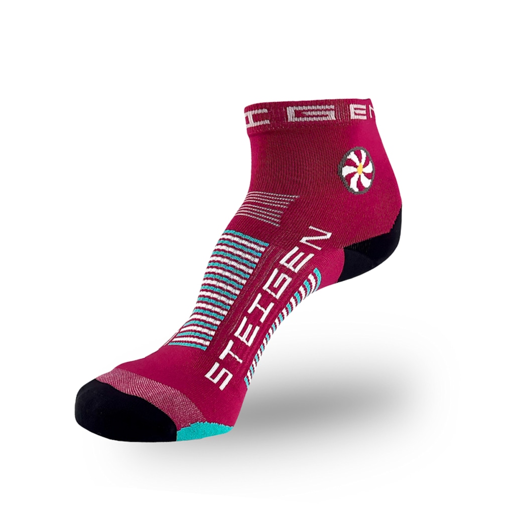 Meia Cano Baixo Steigen Burgundy 33 ao 44 - Unissex