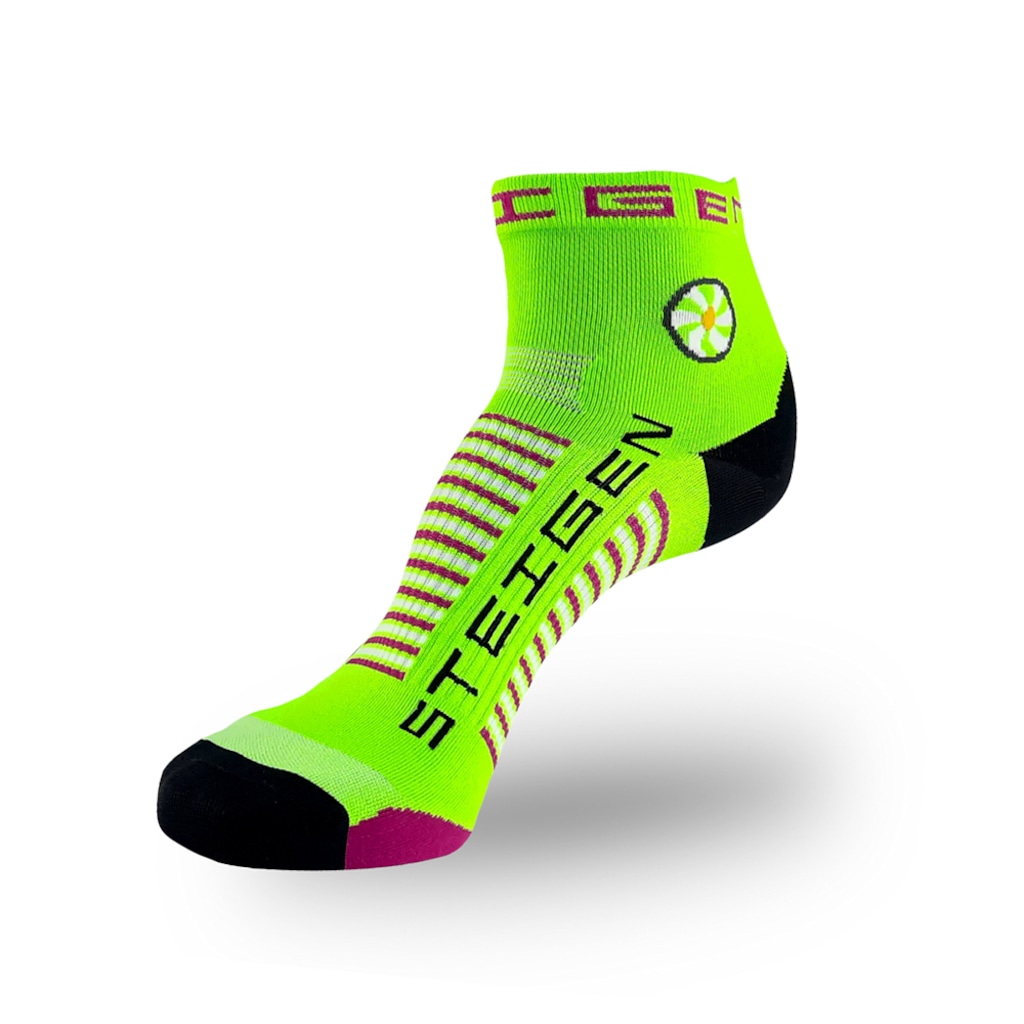 Meia Cano Baixo Steigen Fluro Green 33 ao 44 - Unissex